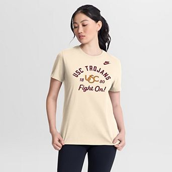 Women's Nike Natural USC Trojans Legacy Team Name T-Shirt