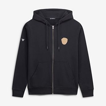 Men's Levelwear Black Milwaukee Brewers Podium Full-Zip Hoodie