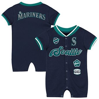 Infant Outerstuff Navy Seattle Mariners Pinch Coverall