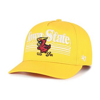 Men's '47 Gold Iowa State Cyclones Script Fade Hitch Adjustable Hat