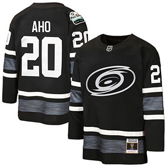 Youth Mitchell & Ness Sebastian Aho Black Carolina Hurricanes 2019 All-Star Game Power Play Jersey