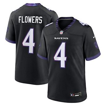 Men's Nike Zay Flowers Black Baltimore Ravens Alternate Game Jersey