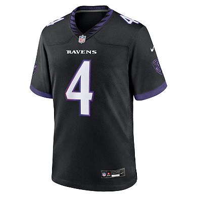 Men's Nike Zay Flowers Black Baltimore Ravens Alternate Game Jersey