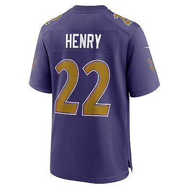 Men's Nike Derrick Henry Purple Baltimore Ravens Alternate Game Jersey