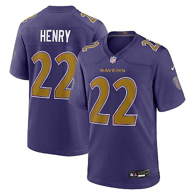 Men's Nike Derrick Henry Purple Baltimore Ravens Alternate Game Jersey