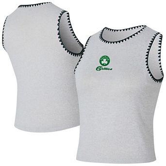 Women's Concepts Sport Gray Boston Celtics Neptune Hacci Knit Tank Top