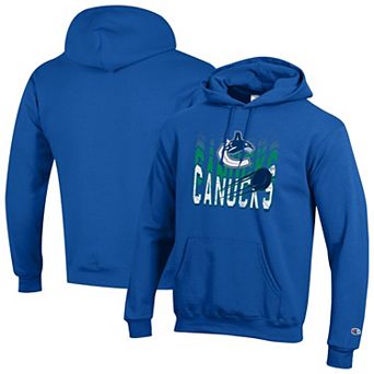 Men's Champion Royal Vancouver Canucks Powerblend Hoodie