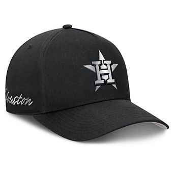 Men's Nike Black Houston Astros Rise Dri-FIT A-Frame Adjustable Hat