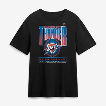 Men's Fanatics Black Oklahoma City Thunder Oversized Graphics Swish T-Shirt