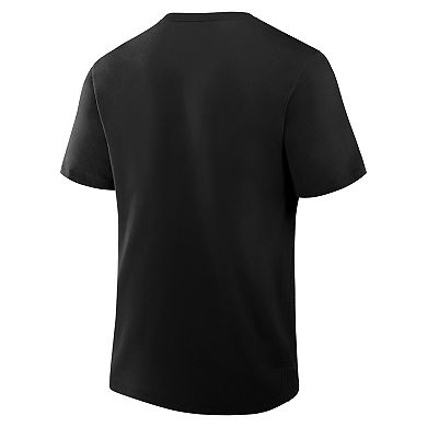 Men's Fanatics Black Oklahoma City Thunder Oversized Graphics Swish T-Shirt