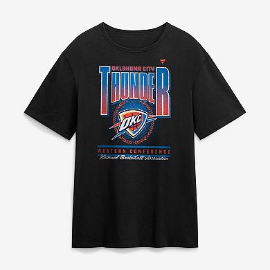 Men's Fanatics Black Oklahoma City Thunder Oversized Graphics Swish T-Shirt