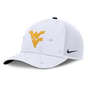 Unisex Nike White West Virginia Mountaineers Country Club Golfin' Rise Trucker Adjustable Hat