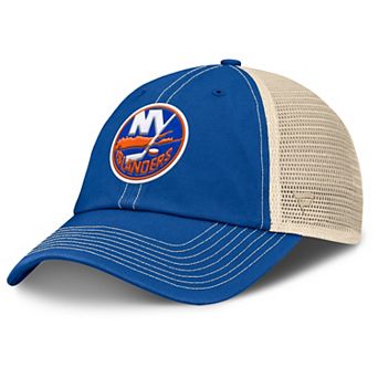 Men's Fanatics Royal/Natural New York Islanders Rival Trucker Adjustable Hat