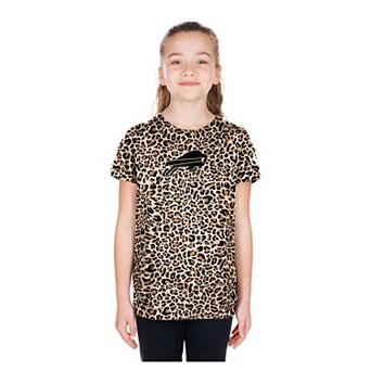 Girls Youth New Era Tan Buffalo Bills Mom & Me Leopard T-Shirt