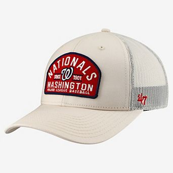Men's '47 Cream Washington Nationals Leland Adjustable Trucker Hat