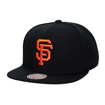 Unisex Mitchell & Ness Black San Francisco Giants Side Logo Snapback Hat