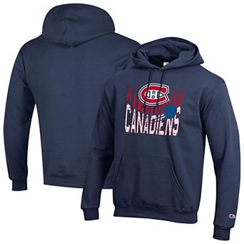 Men's Champion Navy Montreal Canadiens Powerblend Hoodie