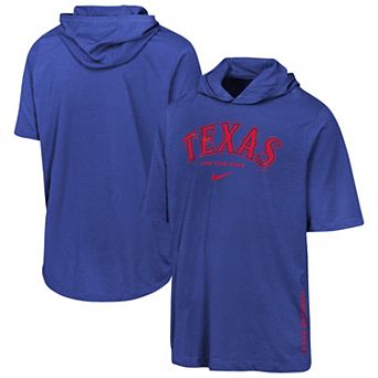 Youth Nike Royal Texas Rangers Dri-FIT Hooded T-Shirt