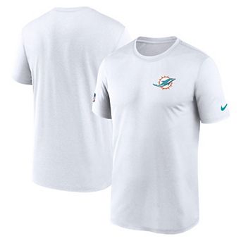 Men's Nike White Miami Dolphins Sideline Legend Small Logo Dri-FIT T-Shirt