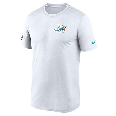 Men's Nike White Miami Dolphins Sideline Legend Small Logo Dri-FIT T-Shirt