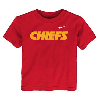 Toddler Nike Red Kansas City Chiefs Wordmark T-Shirt