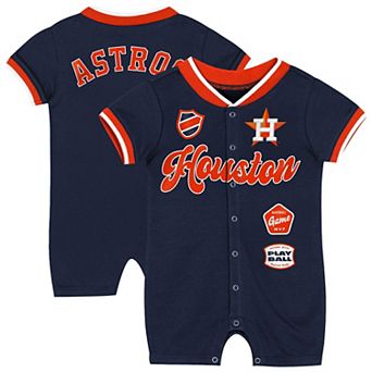 Newborn Outerstuff Navy Houston Astros Pinch Coverall