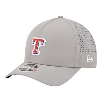 Men's New Era Gray Texas Rangers Micro Logo 9FORTY M-Crown A-Frame Adjustable Hat