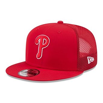 Men's New Era Red Philadelphia Phillies 2026 Batting Practice 9FIFTY Snapback Hat