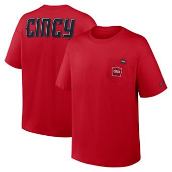 Men's Nike Red Cincinnati Reds City Connect Max90 Pocket T-Shirt