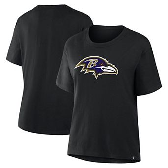 Women's Fanatics Black Baltimore Ravens Essential Legacy T-Shirt