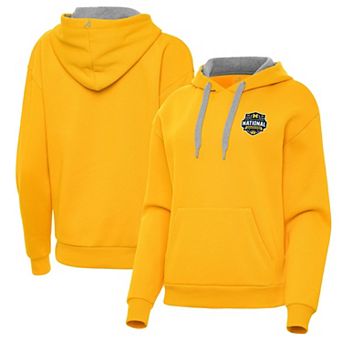 Women's Antigua Maize Michigan Wolverines 2026 NCAA Men's Basketball National Champions Victory Hoodie