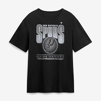 Men's Fanatics Black San Antonio Spurs Oversized Graphics Swish T-Shirt