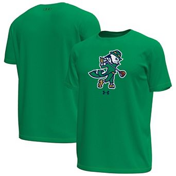 Men's Under Armour Kelly Green Notre Dame Fighting Irish Golf Leprechaun Tech Stretch T-Shirt