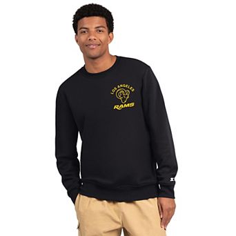 Men's Starter Black Los Angeles Rams Port & Co Sweatshirt