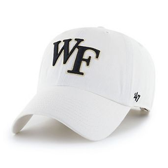 Unisex '47 Wake Forest Demon Deacons White Clean Up Adjustable Hat