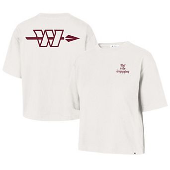 Women's '47 Stone Washington Commanders Straight Thru Reed City T-Shirt