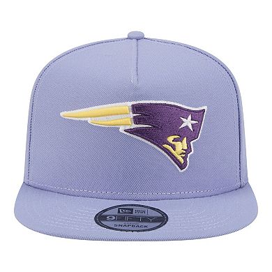 Men's New Era Lavender New England Patriots Bloom A-Frame 9FIFTY Snapback Hat