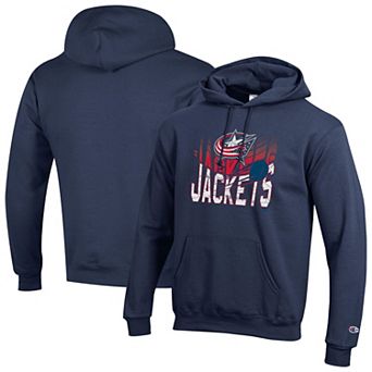 Men's Champion Navy Columbus Blue Jackets Powerblend Hoodie