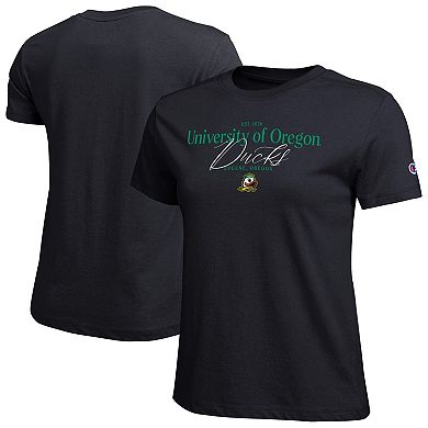 Women's Champion Black Oregon Ducks Lifestyle T-Shirt