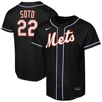 Youth Nike Juan Soto Black New York Mets Fashion Replica Player Jersey