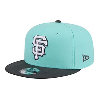 Men's New Era Turquoise/Charcoal San Francisco Giants Two-Tone Color Pack 9FIFTY Snapback Hat