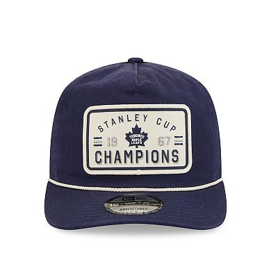 Men's New Era Navy Toronto Maple Leafs Throwback Stanley Cup Champions Side Patch 19TWENTY Adjustable Hat