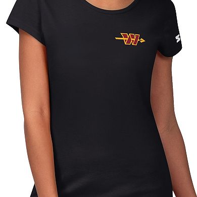 Women's Starter Black Washington Commanders Endzone T-Shirt