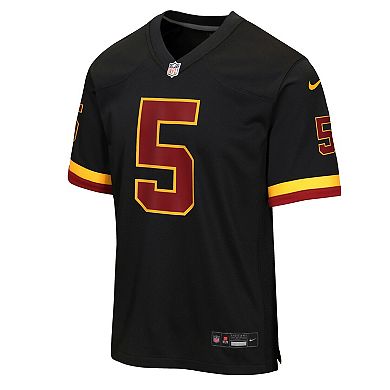 Youth Nike Jayden Daniels Black Washington Commanders Hail Raiser Alternate Game Jersey