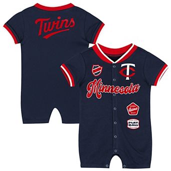 Infant Outerstuff Navy Minnesota Twins Pinch Coverall