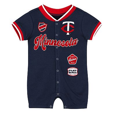 Infant Outerstuff Navy Minnesota Twins Pinch Coverall