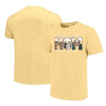 Women's Gold Florida State Seminoles Comfort Colors Campus Drawing Mom T-Shirt