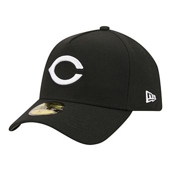 Men's New Era Black Cincinnati Reds A-Frame 59FORTY Fitted Hat