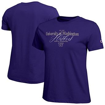 Women's Champion Purple Washington Huskies Lifestyle T-Shirt
