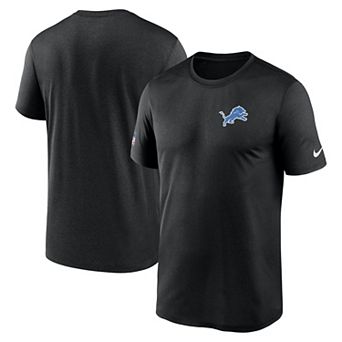 Men's Nike Black Detroit Lions Sideline Legend Small Logo Dri-FIT T-Shirt